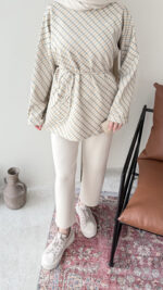 Ekose Scuba Sweat - Mint Yeşili - Görsel 4