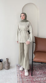 Ekose Scuba Sweat - Yeşil & Mavi - Görsel 6