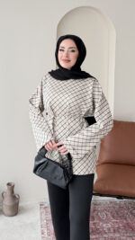 Ekose Scuba Sweat - Antrasit & Turkuaz - Görsel 2