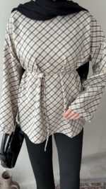 Ekose Scuba Sweat - Antrasit & Turkuaz - Görsel 4