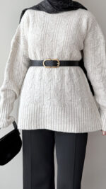 Mişa Triko Kazak - Taş - Görsel 3