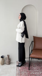 Mişa Triko Kazak - Taş - Görsel 6