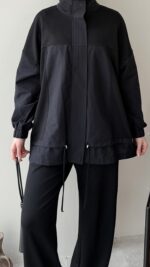 Mesa Garni Detaylı Oyşo Takım - Siyah - Görsel 6