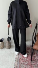 Mesa Garni Detaylı Oyşo Takım - Siyah - Görsel 7