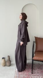 Tulya Tensel Takım – Kahverengi ( Ön Sipariş tedarik süreci 10 gündür ) - Görsel 2