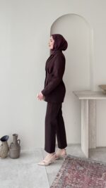 Polya Blazer Takım - Mürdüm - Görsel 2