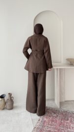 Mirta Taşlı Takım – Kahve - Görsel 3