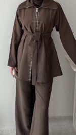 Mirta Taşlı Takım – Kahve - Görsel 6