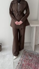 Mirta Taşlı Takım – Kahve - Görsel 7