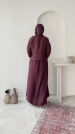 Kitra İkili Elbise – Bordo - Görsel 3