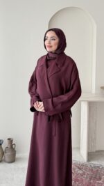 Kitra İkili Elbise – Bordo - Görsel 5