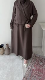 Kitra İkili Elbise – Kahve - Görsel 5