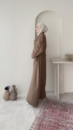 Kitra İkili Elbise – Camel - Görsel 2