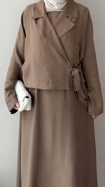 Kitra İkili Elbise – Camel - Görsel 6