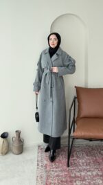 Bera Premium Kaşe Kaban - Gri