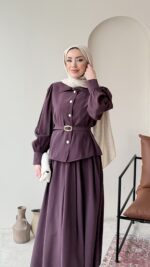 Naia Kemerli Takım – Mürdüm - Görsel 4