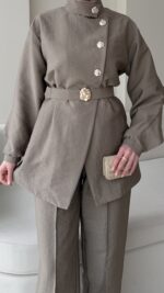 Hare Taşlı Takım – Vizon - Görsel 7