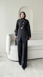 Hare Taşlı Takım – Siyah - Görsel 2