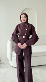 Hare Taşlı Takım – Mürdüm - Görsel 5