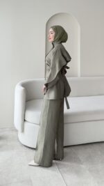 Hare Taşlı Takım – Yeşil - Görsel 2