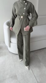 Hare Taşlı Takım – Yeşil - Görsel 6