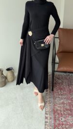 Keyla Candy Elbise - Siyah - Görsel 5