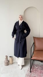 Bera Premium Kaşe Kaban – Lacivert