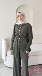 Mena Modal Takım - Haki - Görsel 4