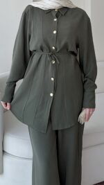 Mena Modal Takım - Haki - Görsel 6