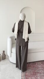 Mena Modal Takım - Kahve - Görsel 3