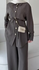 Mena Modal Takım - Kahve - Görsel 6