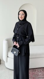 Mena Modal Takım - Siyah - Görsel 5