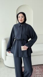 Sena Modal Takım - Lacivert - Görsel 4