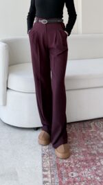 Zes Palazzo Pantalon - Mürdüm