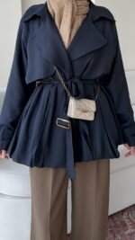 Sue Modal Trenç - Lacivert - Görsel 6