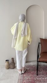 Desri Gömlek - Sarı - Görsel 4