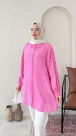 Gömlek - Pembe - Görsel 2