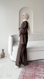 Soli Qupra Takım - Kahve - Görsel 2