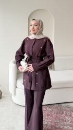 Soli Qupra Takım - Mürdüm - Görsel 5