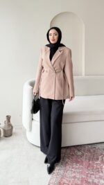 Lisa Blazer Ceket - Camel - Görsel 4