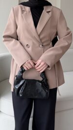 Lisa Blazer Ceket - Camel - Görsel 7