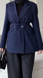 Lisa Blazer Ceket - Lacivert - Görsel 4