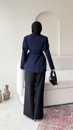 Lisa Blazer Ceket - Lacivert - Görsel 7