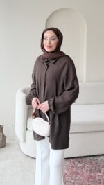 Melly Modal Gömlek - Kahve