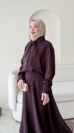 Vela Modal Takım - Mürdüm - Görsel 2