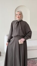 Vela Modal Takım - Kahve - Görsel 2