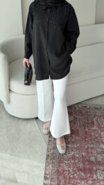 Parıltı Gömlek - Siyah - Görsel 4