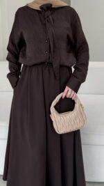 Karsu Gömlek - Kahve - Görsel 4