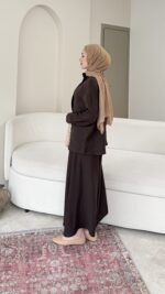 Karsu Gömlek - Kahve - Görsel 6