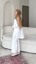 Merli Gömlek - Beyaz - Görsel 5